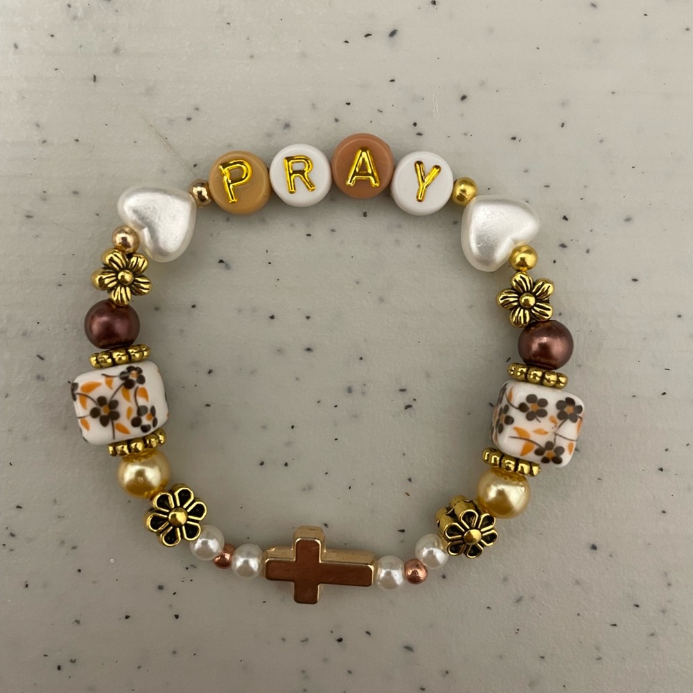 Pray bracelet. Don’t forget to “pray”